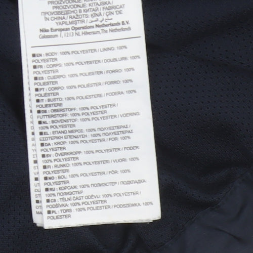 Nike Men’s Blue S Manchester City Storm-FIT Hooded Windbreaker Jacket