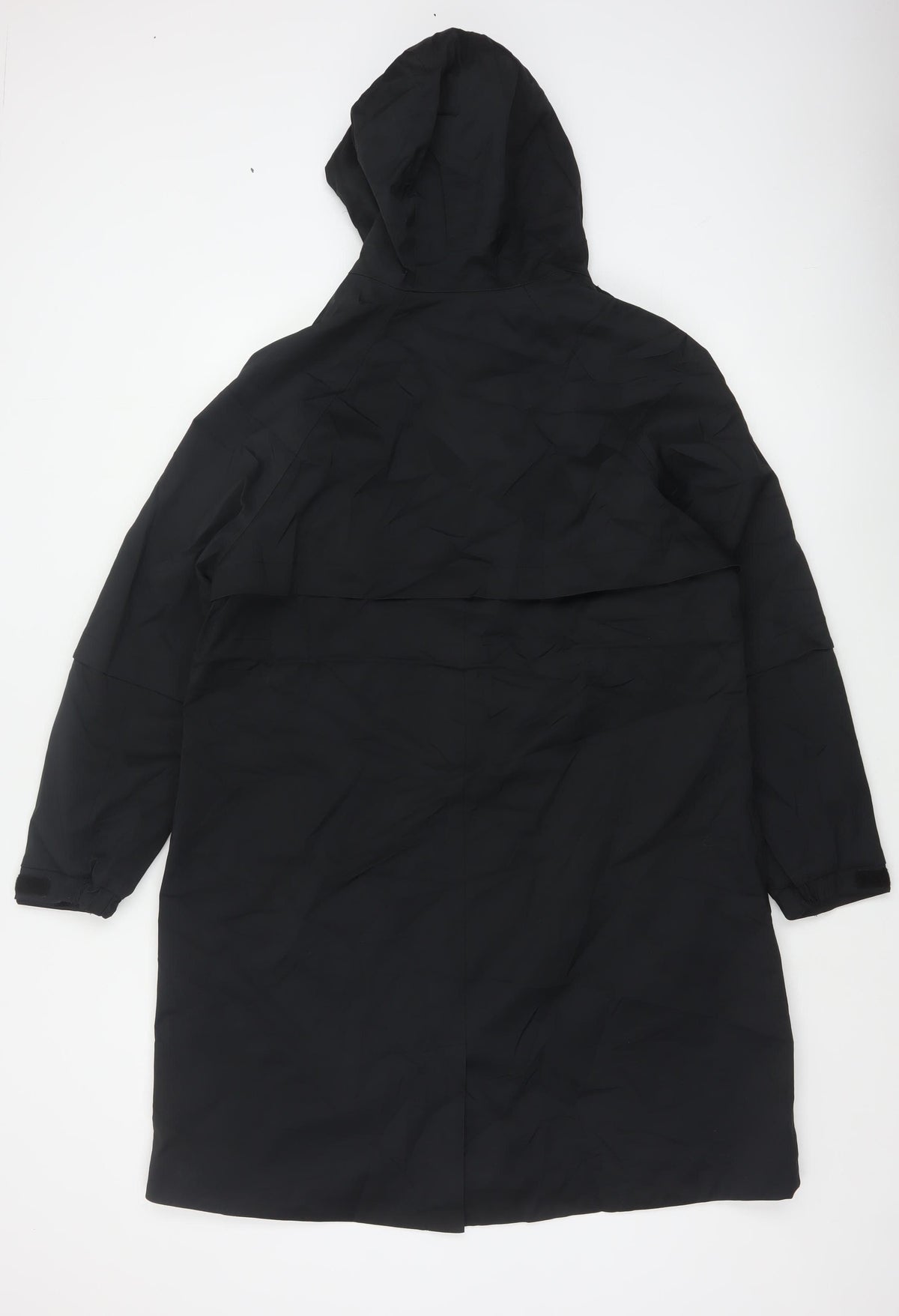 M&S Goodmove Women Black UK 12 Long Hooded Parka Coat
