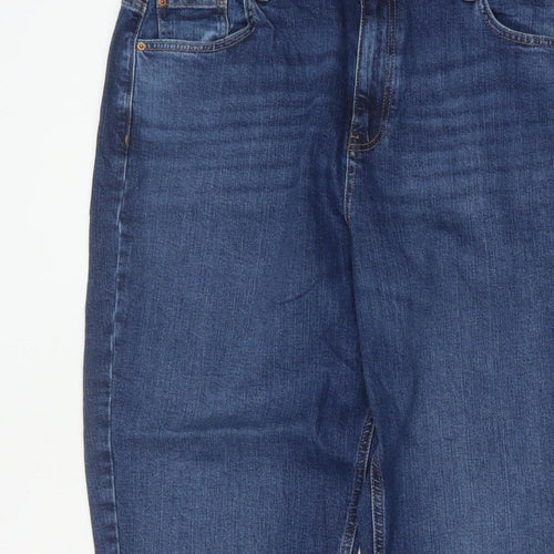 Marks & Spencer Women’s Blue Size 18 Long Mom High Rise Jeans