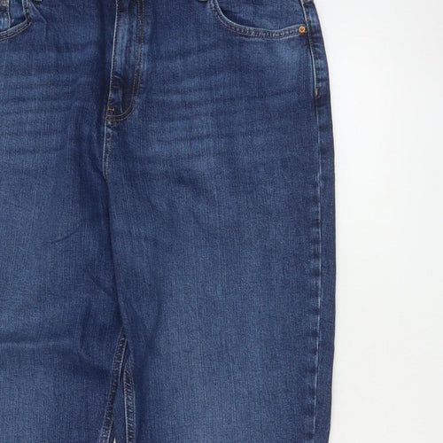 Marks & Spencer Women’s Blue Size 18 Long Mom High Rise Jeans