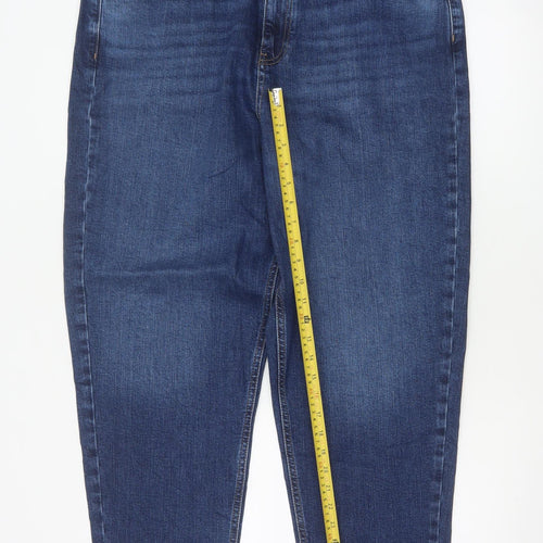 Marks & Spencer Women’s Blue Size 18 Long Mom High Rise Jeans