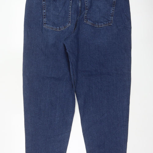 Marks & Spencer Women’s Blue Size 18 Long Mom High Rise Jeans