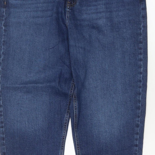 Marks & Spencer Women’s Blue Size 18 Long Mom High Rise Jeans