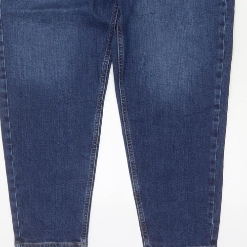 Marks & Spencer Women’s Blue Size 18 Long Mom High Rise Jeans