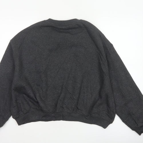 Marks and Spencer Women Black M Rhinestone Pullover Sweatshirt