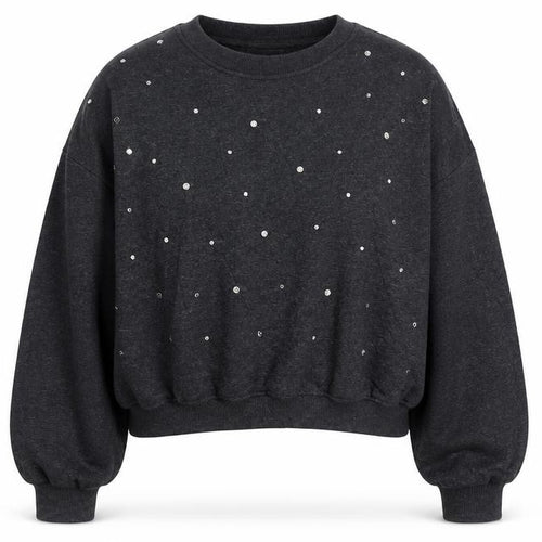 Marks and Spencer Women Black M Rhinestone Pullover Sweatshirt