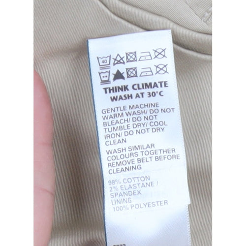Marks & Spencer Women’s Beige UK 20 Petite Long Belted Trench Coat