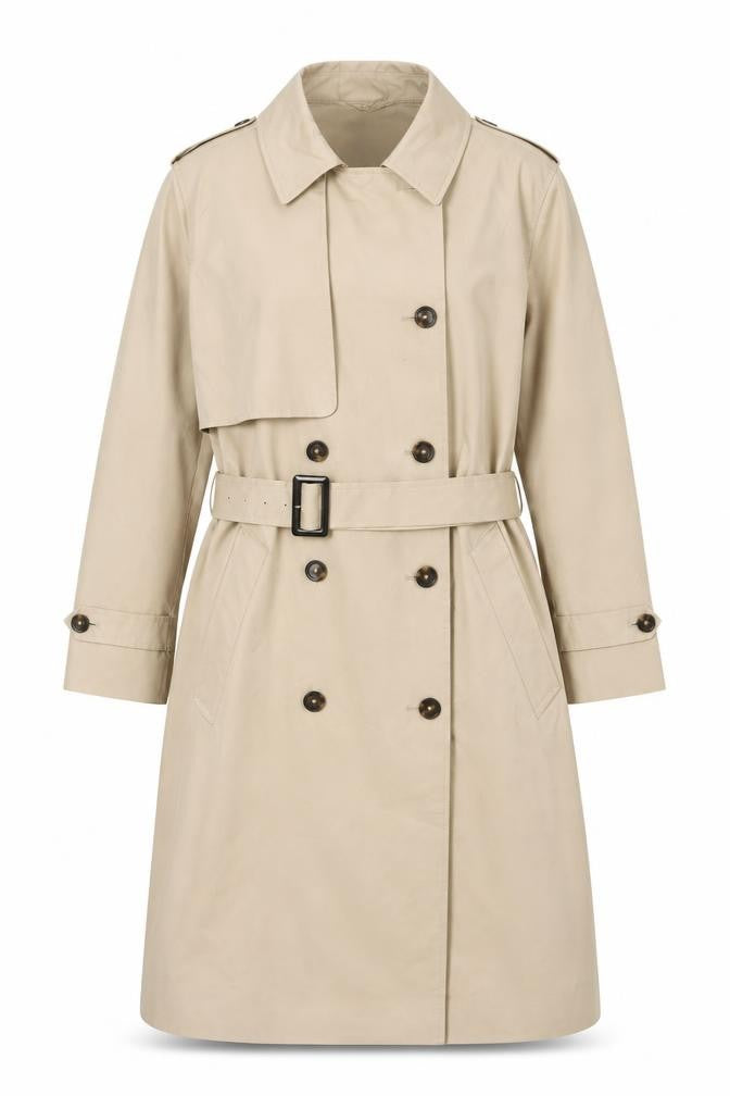 Marks & Spencer Women’s Beige UK 20 Petite Long Belted Trench Coat