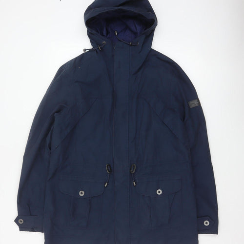 Berghaus Women’s Blue UK 12 Hooded Long Waterproof Parka Jacket
