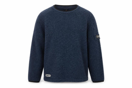 Kickers Men’s Blue M Fleece Crew Neck Pullover Sweatshirt Logo
