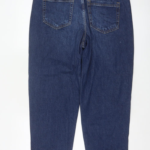 Marks & Spencer Per Una Women Blue UK 14 Short Tapered High Rise Jeans