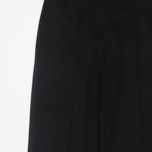 M&S Women’s Black Size 14 Regular Wide Leg Smart Trousers
