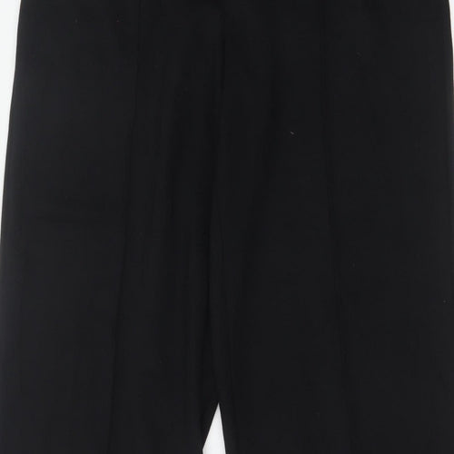 M&S Women’s Black Size 14 Regular Wide Leg Smart Trousers