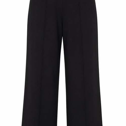 M&S Women’s Black Size 14 Regular Wide Leg Smart Trousers