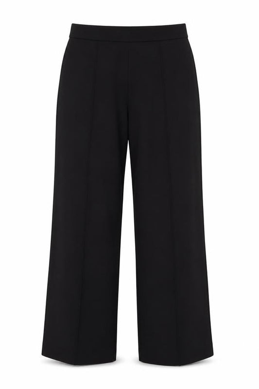 M&S Women’s Black Size 14 Regular Wide Leg Smart Trousers