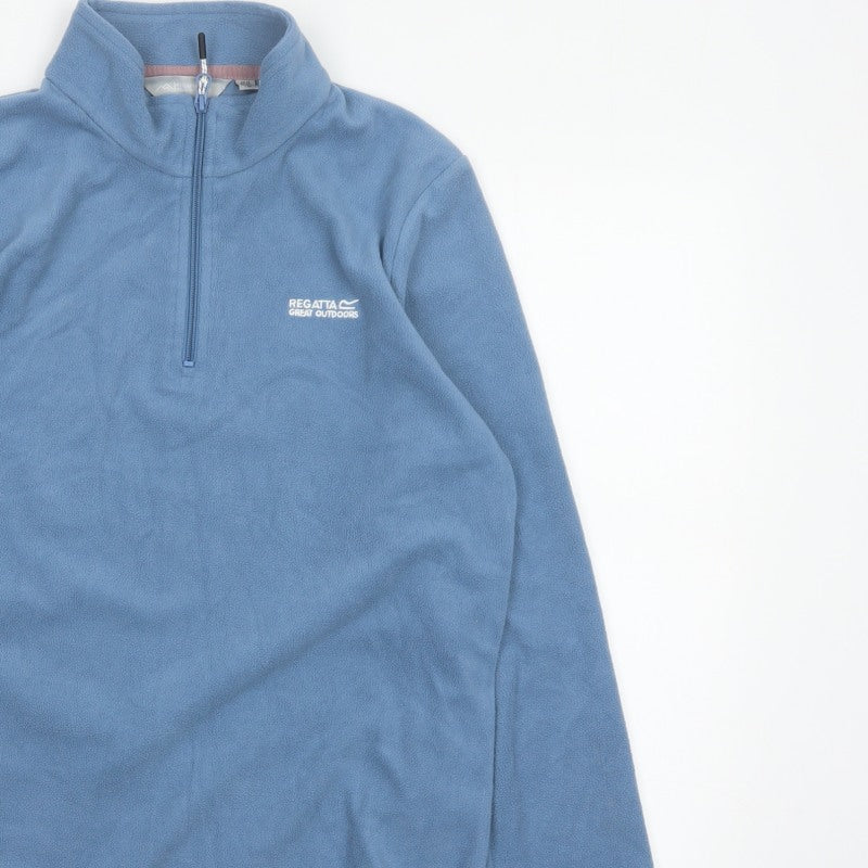 Regatta Unisex Adults Blue L Pullover 1/4 Zip Fleece Sweatshirt