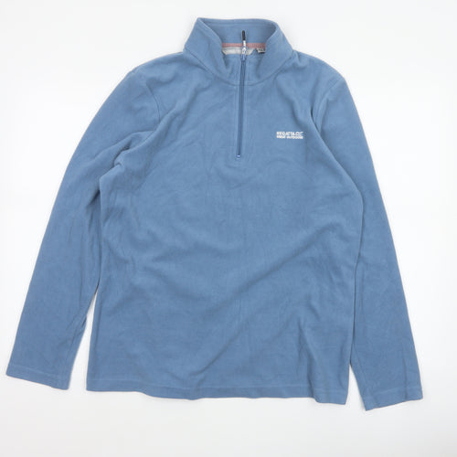 Regatta Unisex Adults Blue L Pullover 1/4 Zip Fleece Sweatshirt