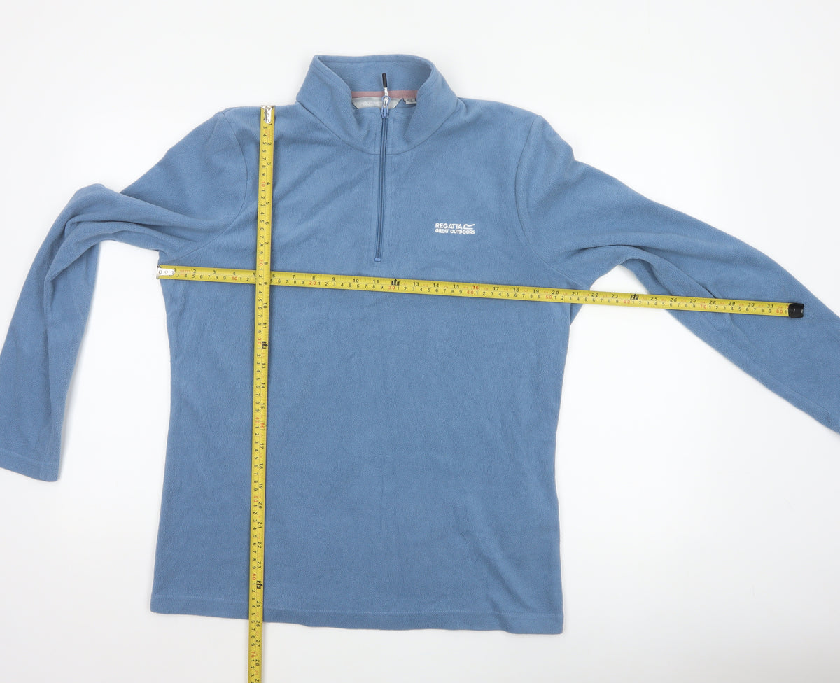 Regatta Unisex Adults Blue L Pullover 1/4 Zip Fleece Sweatshirt