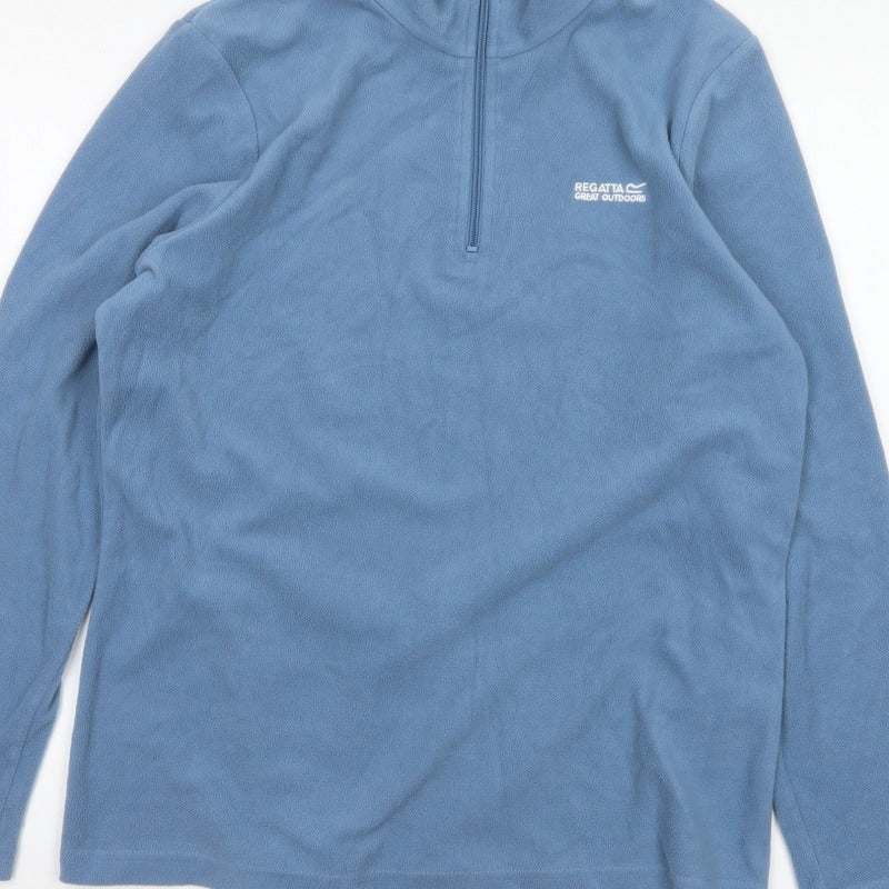 Regatta Unisex Adults Blue L Pullover 1/4 Zip Fleece Sweatshirt