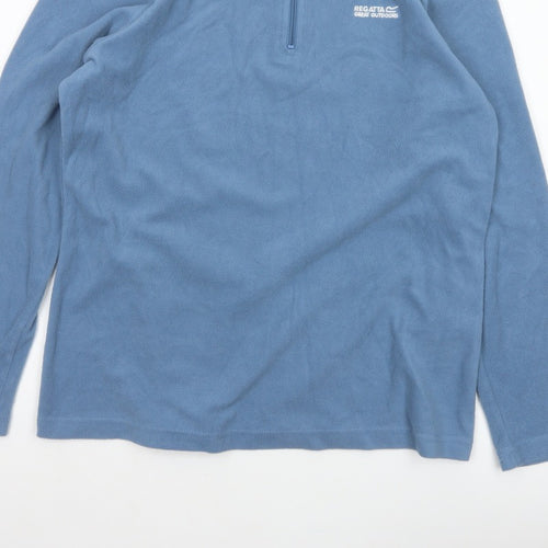 Regatta Unisex Adults Blue L Pullover 1/4 Zip Fleece Sweatshirt