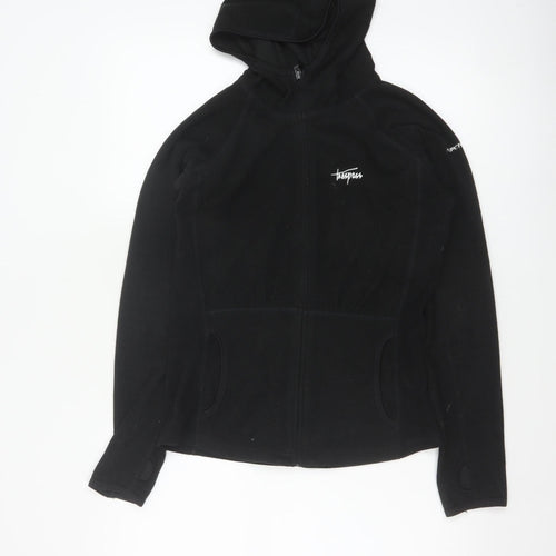 Trespass Women’s Black XS Full Zip Hooded Fleece Hoodie Outdoor