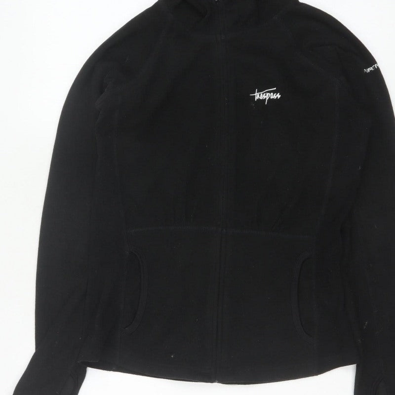 Trespass Women’s Black XS Full Zip Hooded Fleece Hoodie Outdoor