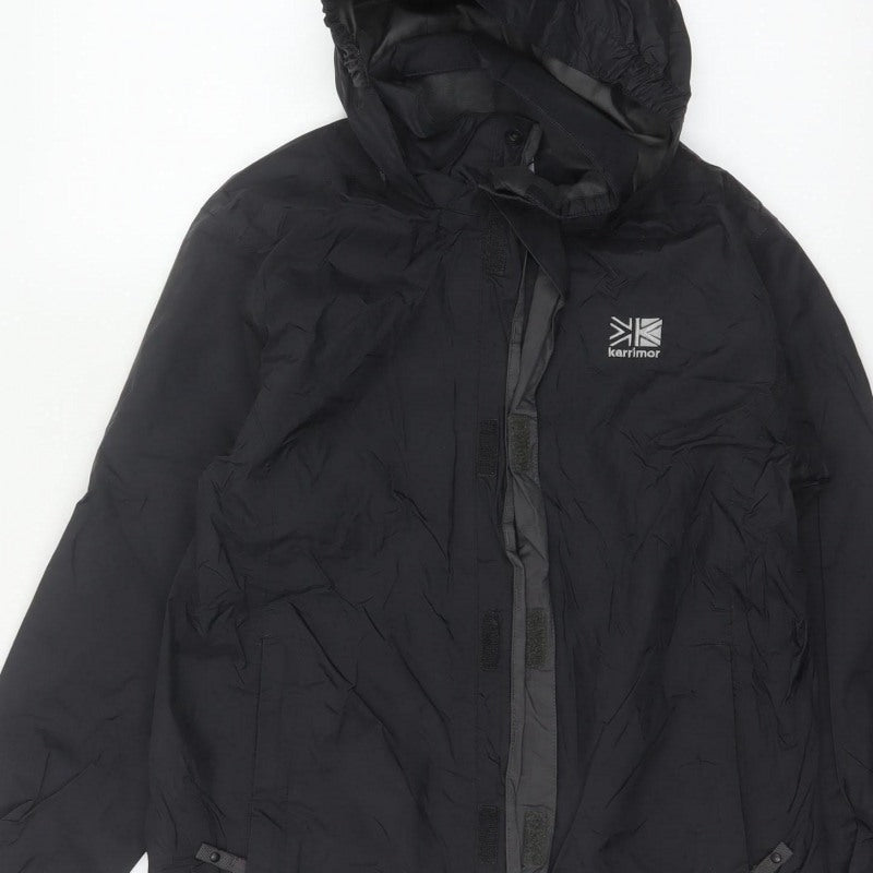 Karrimor Boys Black 11-12 Years Hooded Waterproof Ski Jacket