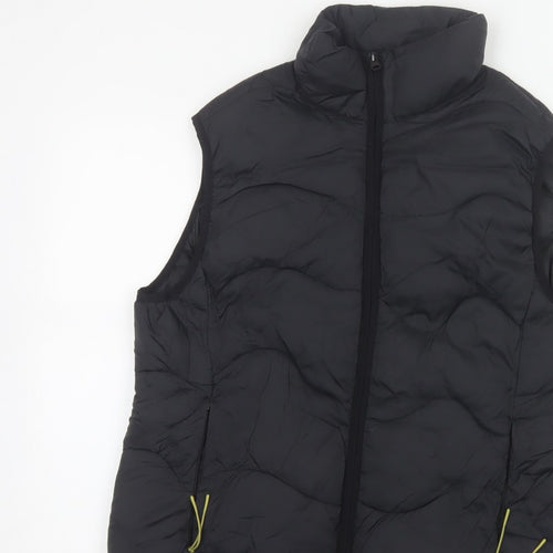 Marks & Spencer Goodmove Women Black UK 12 Quilted Puffer Gilet Waistcoat