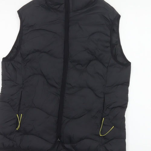 Marks & Spencer Goodmove Women Black UK 12 Quilted Puffer Gilet Waistcoat