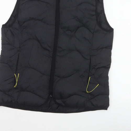 Marks & Spencer Goodmove Women Black UK 12 Quilted Puffer Gilet Waistcoat