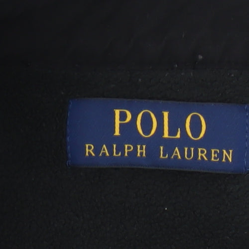 Polo Ralph Lauren Men’s Black M Fleece Button Jacket Logo Pockets