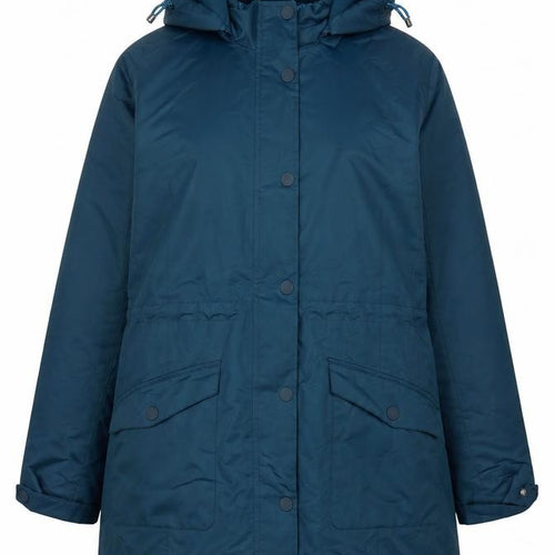 Cotton Traders Women’s Blue UK 18 Hooded Parka Coat Lined