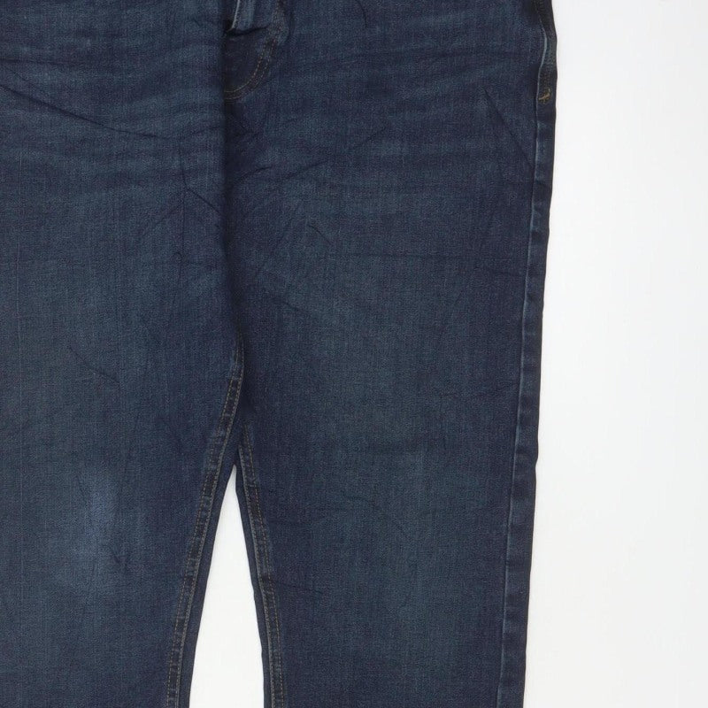 Marks & Spencer Men’s Blue 34/31 Slim Fit 360 Flex Dark Wash Jeans