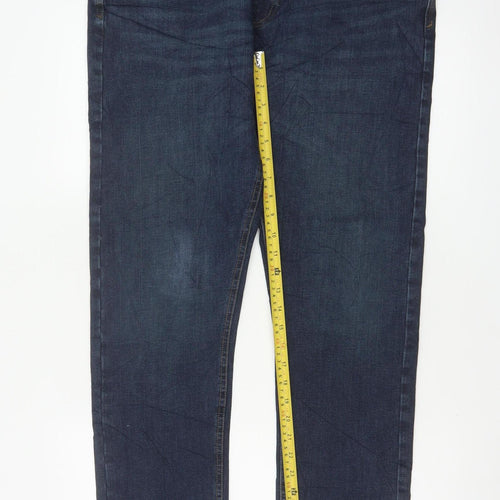 Marks & Spencer Men’s Blue 34/31 Slim Fit 360 Flex Dark Wash Jeans