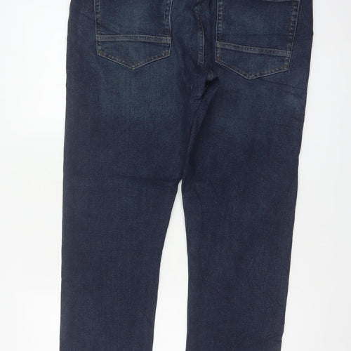 Marks & Spencer Men’s Blue 34/31 Slim Fit 360 Flex Dark Wash Jeans