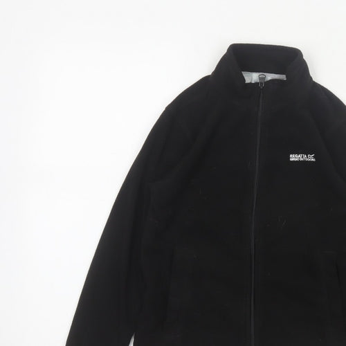 Regatta Boys Black 9-10 Years Fleece Basic Jacket Full Zip