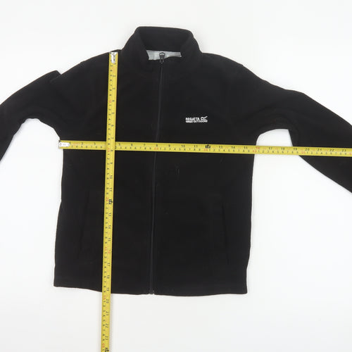 Regatta Boys Black 9-10 Years Fleece Basic Jacket Full Zip