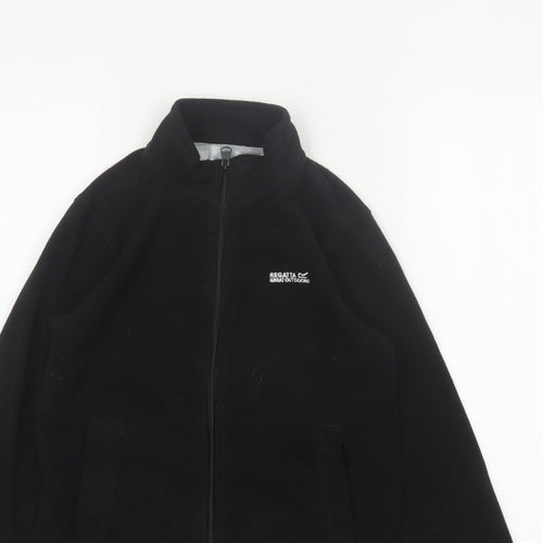 Regatta Boys Black 9-10 Years Fleece Basic Jacket Full Zip
