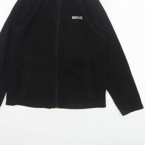 Regatta Boys Black 9-10 Years Fleece Basic Jacket Full Zip