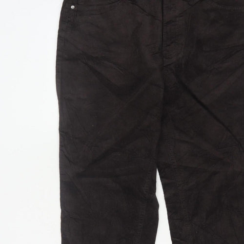 Marks & Spencer Women’s Black Size 18 Stretch Corduroy Trousers