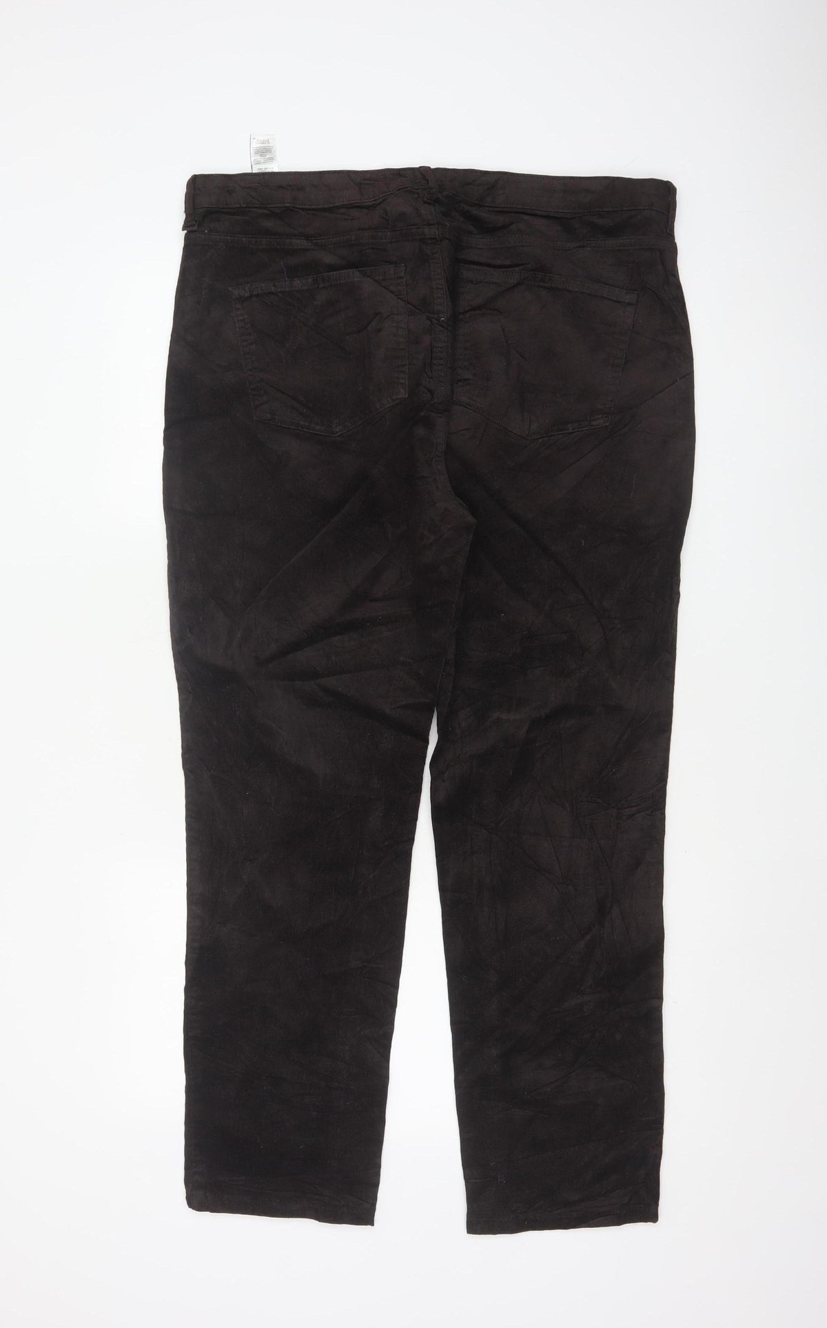 Marks & Spencer Women’s Black Size 18 Stretch Corduroy Trousers