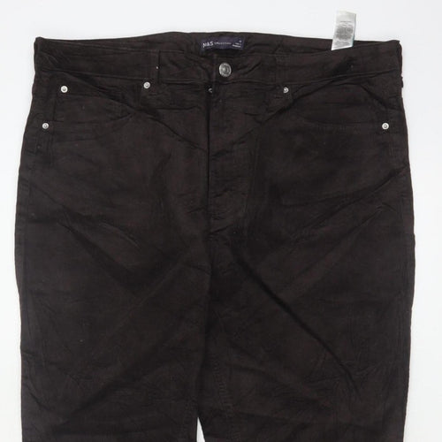 Marks & Spencer Women’s Black Size 18 Stretch Corduroy Trousers