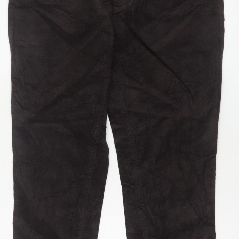 Marks & Spencer Women’s Black Size 18 Stretch Corduroy Trousers