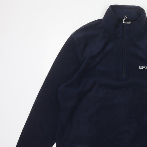 Regatta Men’s Blue 2XL 1/4 Zip Fleece Pullover Sweatshirt Outdoor