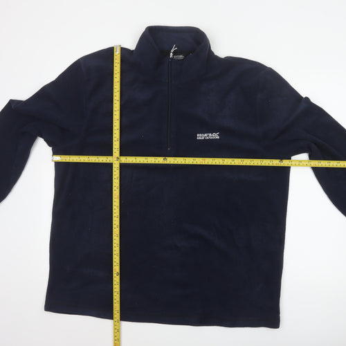 Regatta Men’s Blue 2XL 1/4 Zip Fleece Pullover Sweatshirt Outdoor