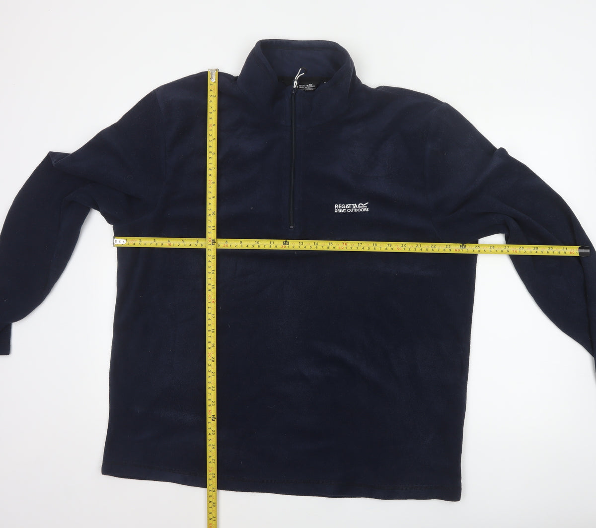 Regatta Men’s Blue 2XL 1/4 Zip Fleece Pullover Sweatshirt Outdoor