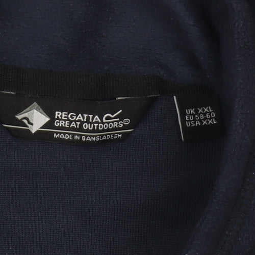 Regatta Men’s Blue 2XL 1/4 Zip Fleece Pullover Sweatshirt Outdoor