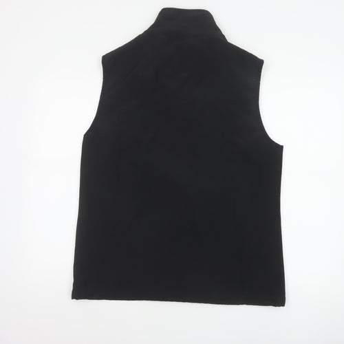 Dickies Men Black L Soft Shell Bodywarmer Workwear Zip Waistcoat