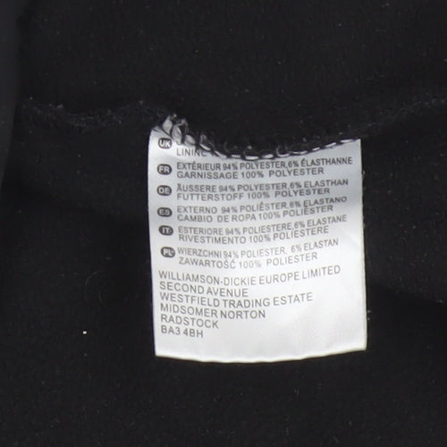 Dickies Men Black L Soft Shell Bodywarmer Workwear Zip Waistcoat