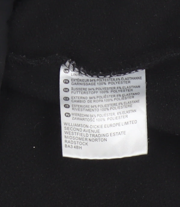 Dickies Men Black L Soft Shell Bodywarmer Workwear Zip Waistcoat